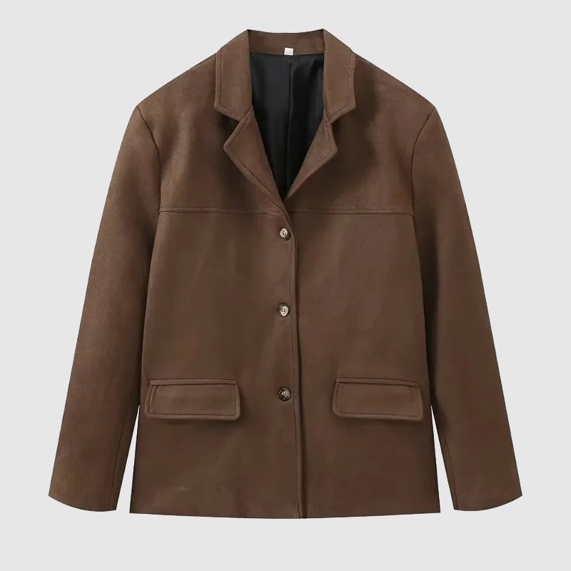 Andrea | Chaqueta de Ante Corte Suelto