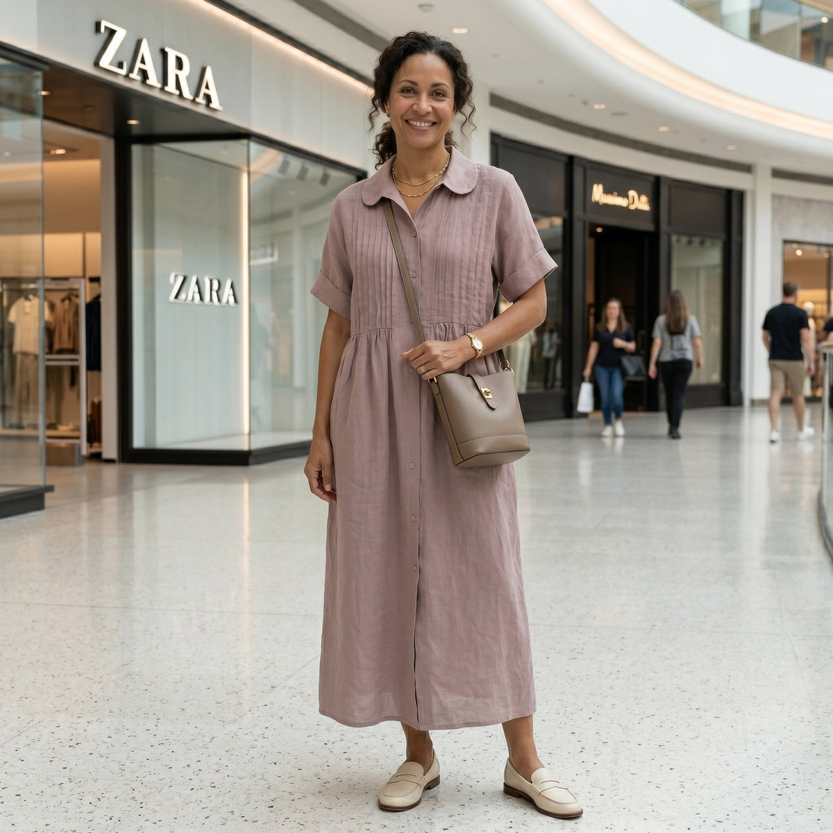Paloma | Vestido Largo Camisero de Lino