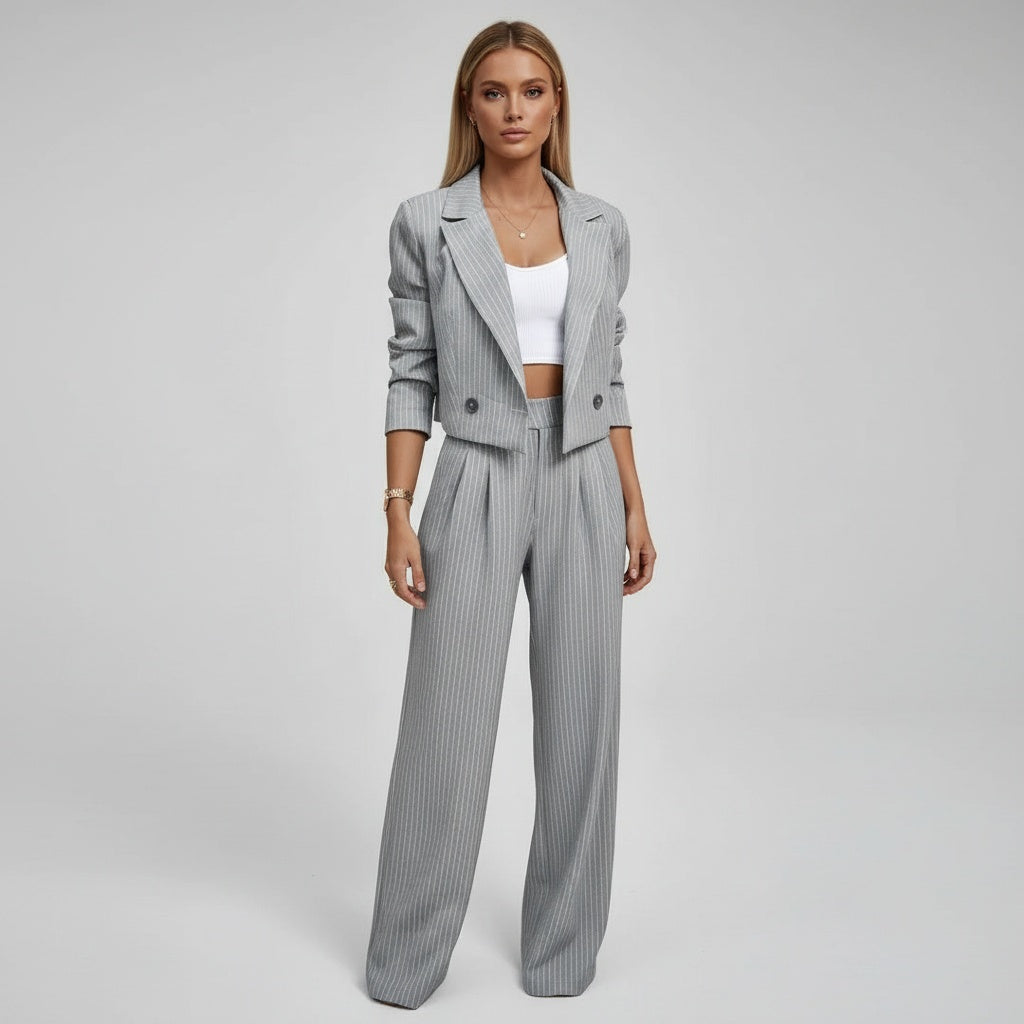 Esther | Conjunto Elegante de Rayas