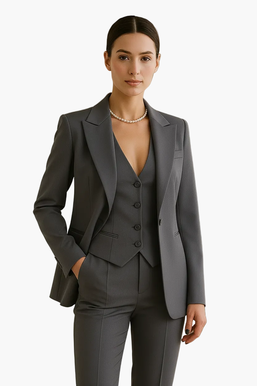 Violeta | Traje de Chaqueta de Tres Piezas