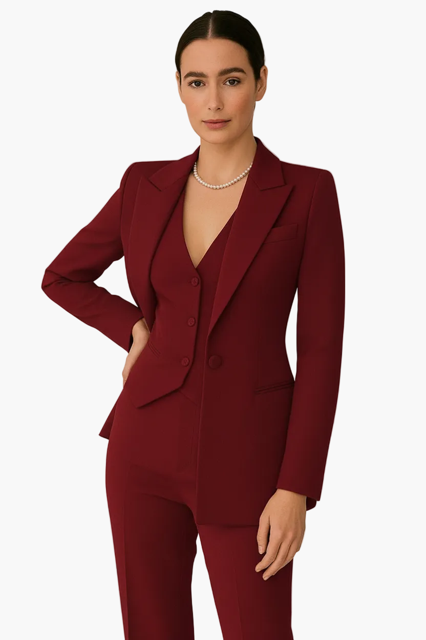 Violeta | Traje de Chaqueta de Tres Piezas