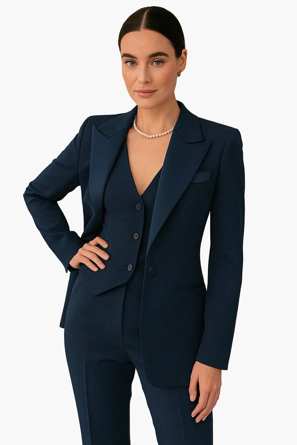 Violeta | Traje de Chaqueta de Tres Piezas