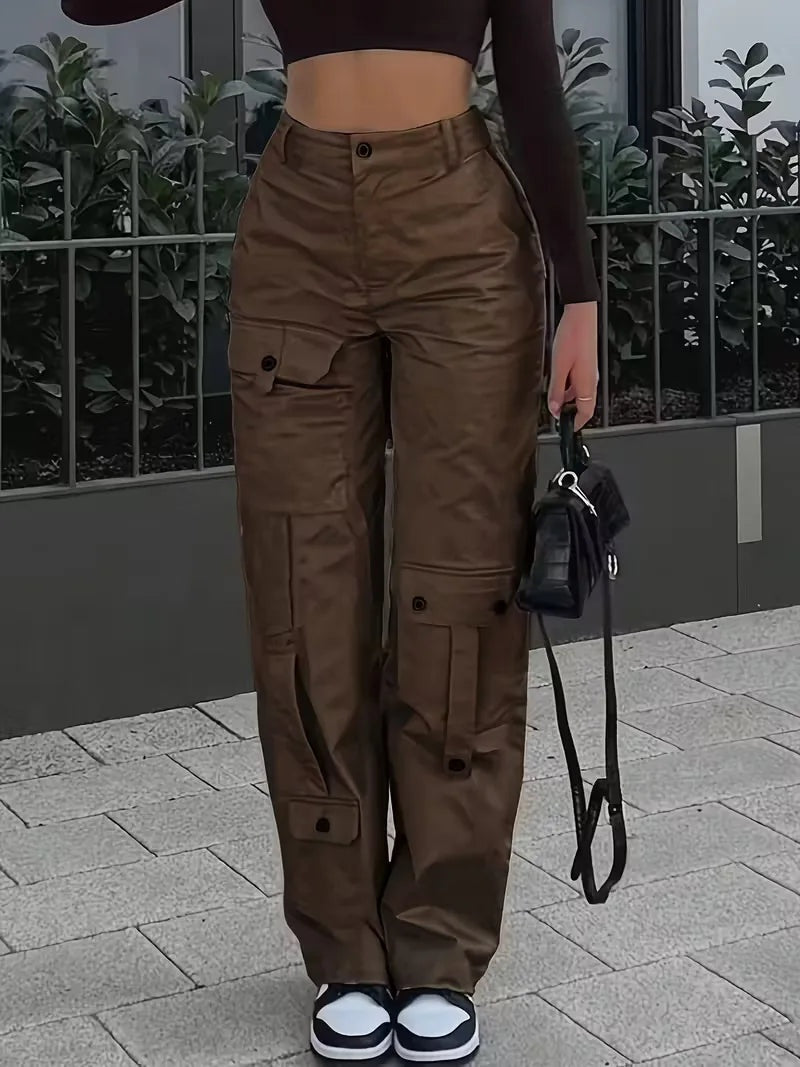 Norma | Pantalón Cargo de Polipiel