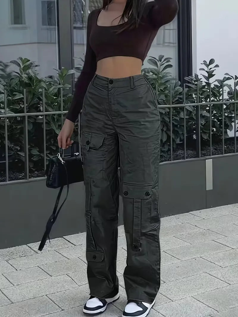 Norma | Pantalón Cargo de Polipiel