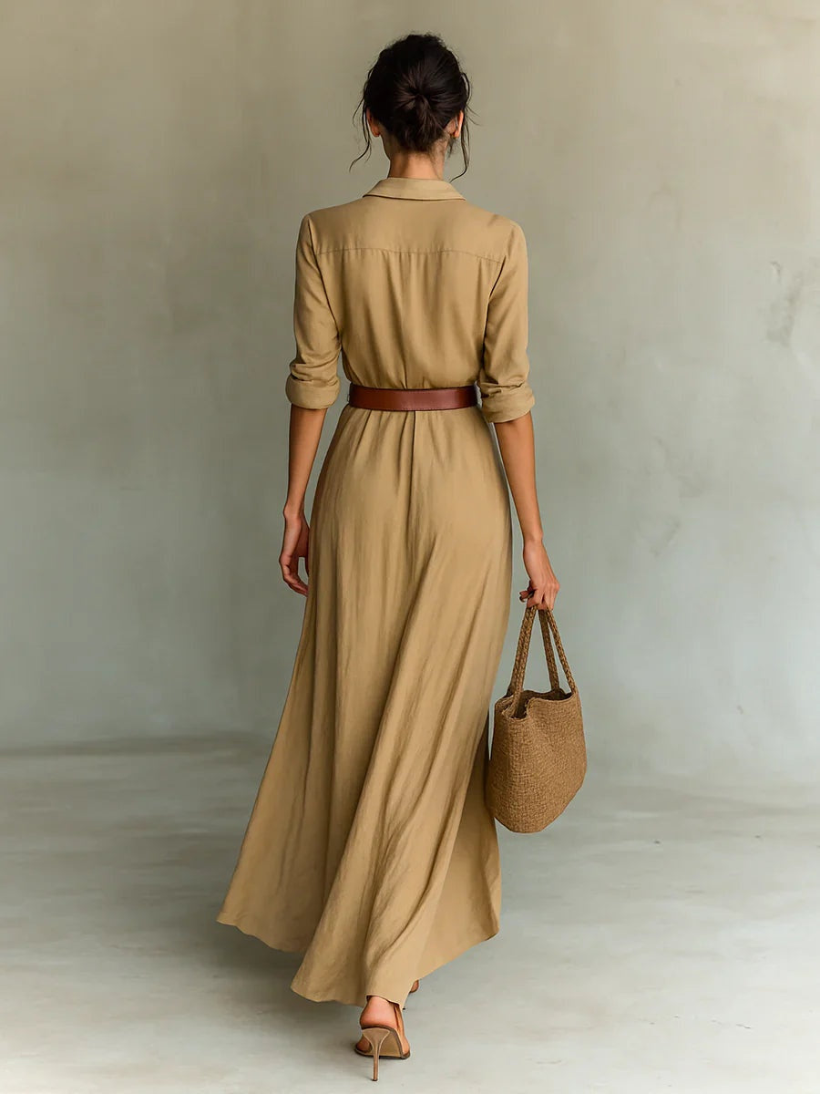 Marisol | Vestido Camisero con Cinturón