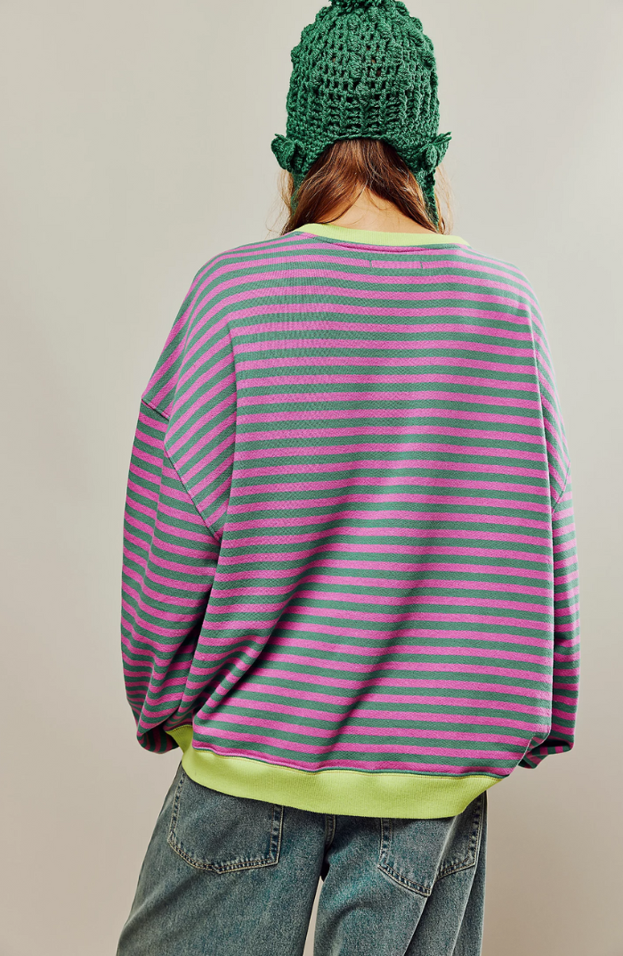 Leticia | Sudadera a Rayas Manga Larga
