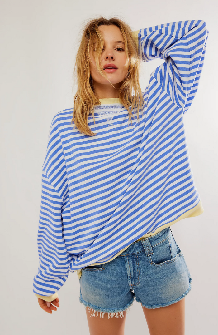 Leticia | Sudadera a Rayas Manga Larga