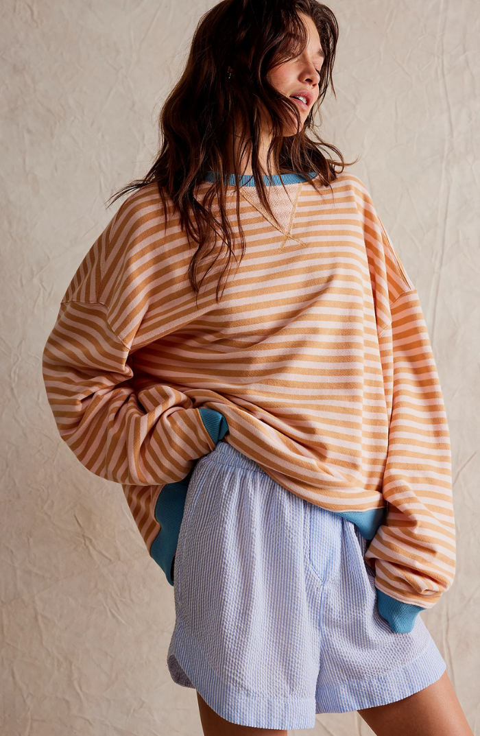 Leticia | Sudadera a Rayas Manga Larga
