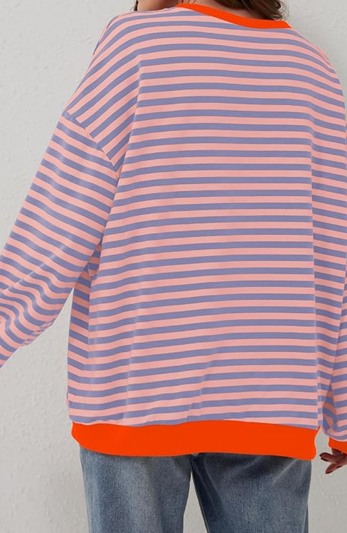 Leticia | Sudadera a Rayas Manga Larga