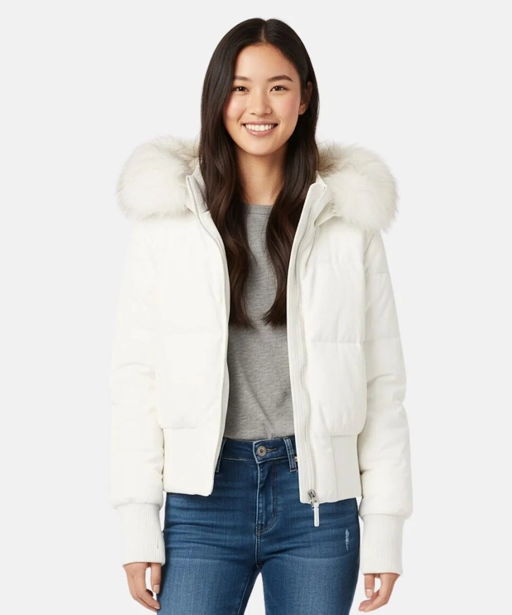 Amanda | Chaqueta de Plumas con Capucha