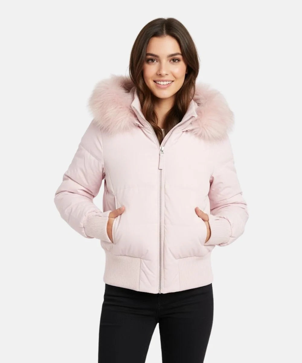 Amanda | Chaqueta de Plumas con Capucha