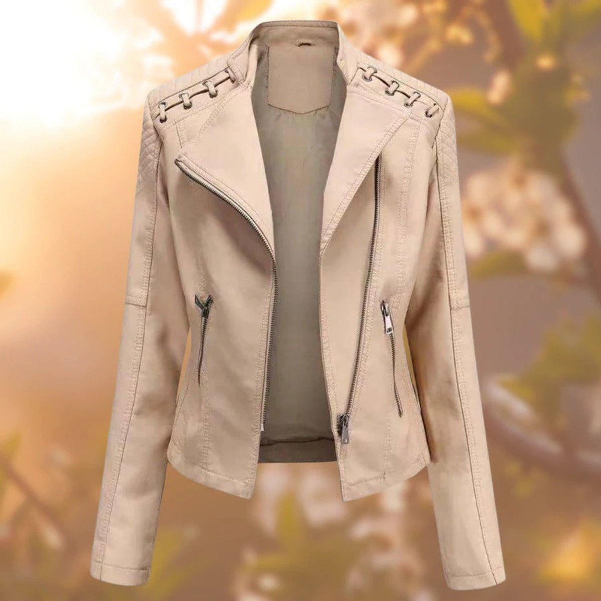 Aurora | Chaqueta Motera Detalle Hombros