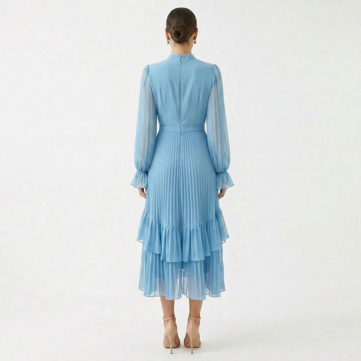 Adela | Vestido Midi Plisado
