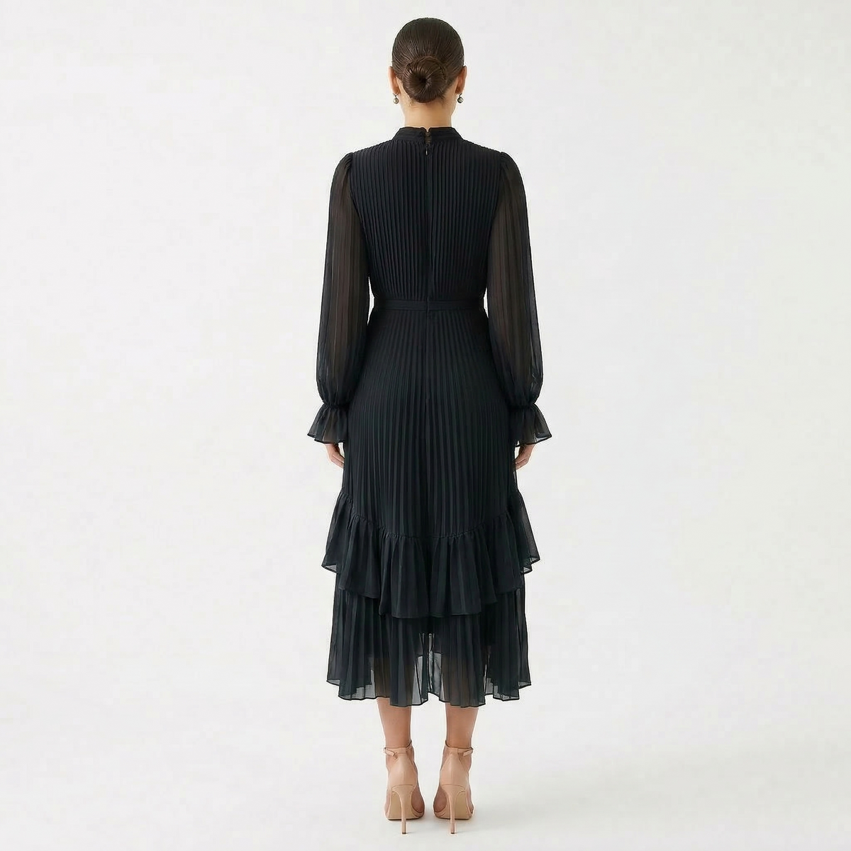 Adela | Vestido Midi Plisado
