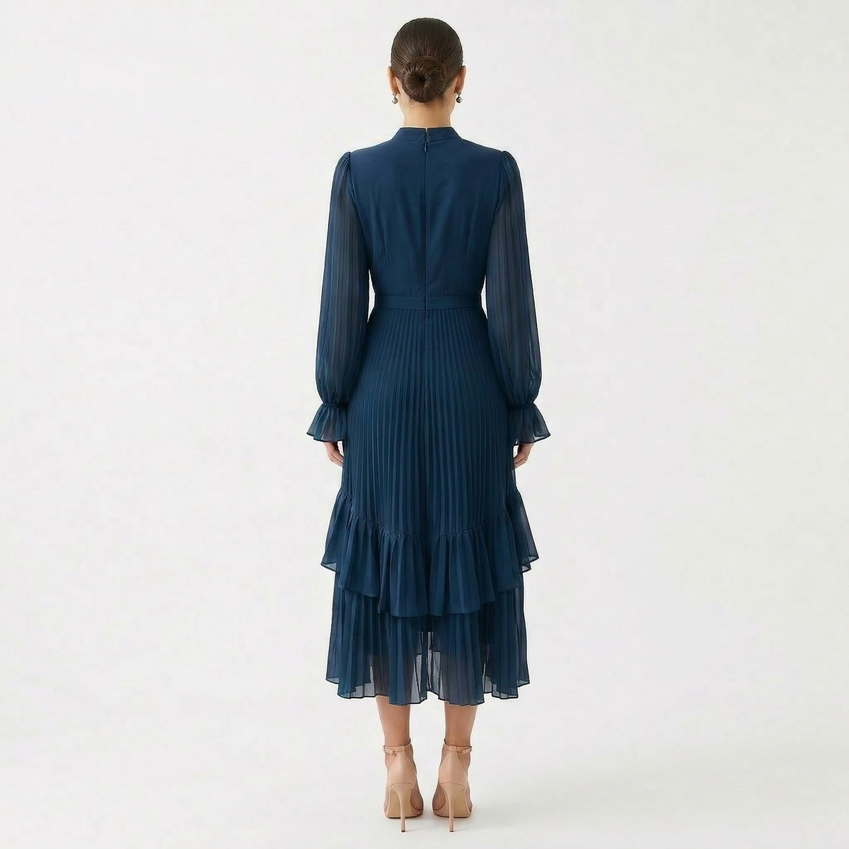 Adela | Vestido Midi Plisado