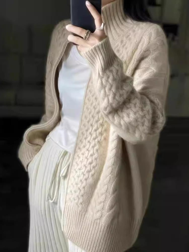 Eva | Jersey de Punto con Cremallera Oversize