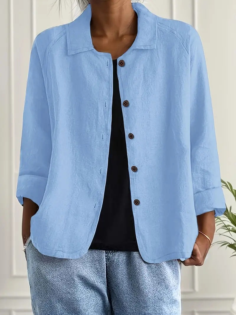 Claudia | Chaqueta de Lino con Botones