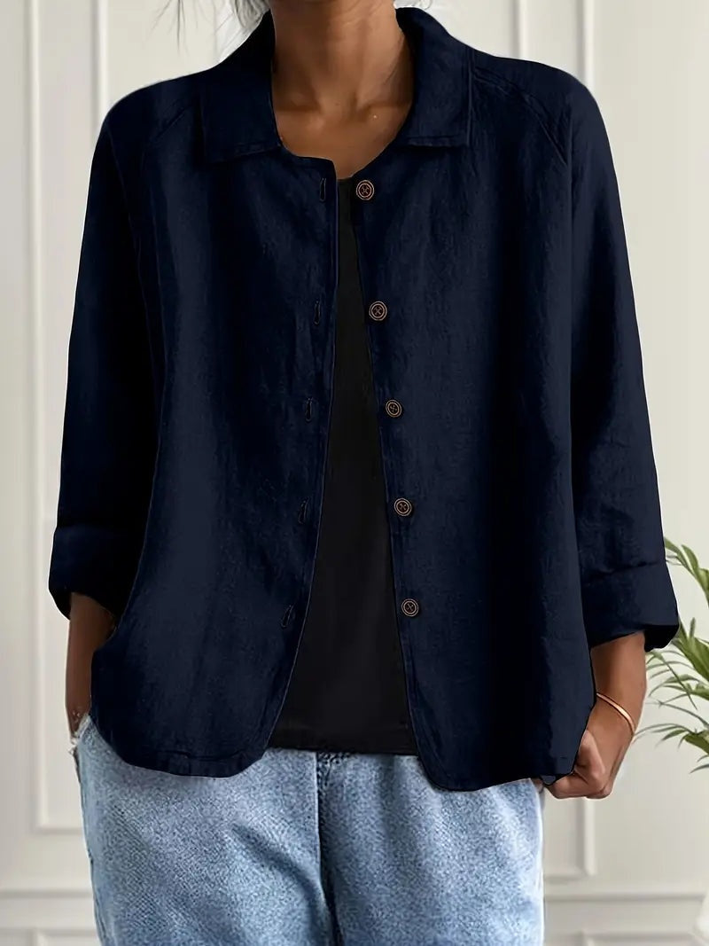 Claudia | Chaqueta de Lino con Botones