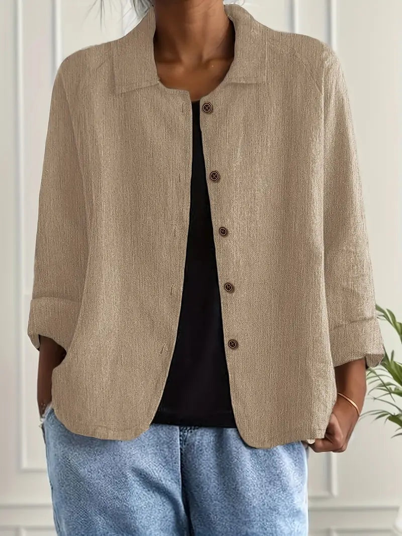 Claudia | Chaqueta de Lino con Botones