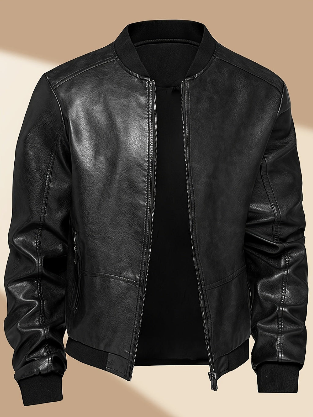 Alberto | Cazadora Bomber de Cuero PU