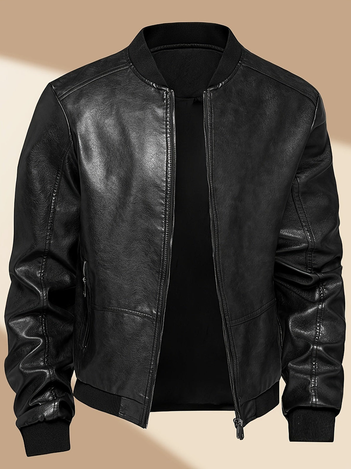 Alberto | Cazadora Bomber de Cuero PU