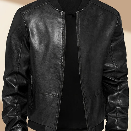 Alberto | Cazadora Bomber de Cuero PU