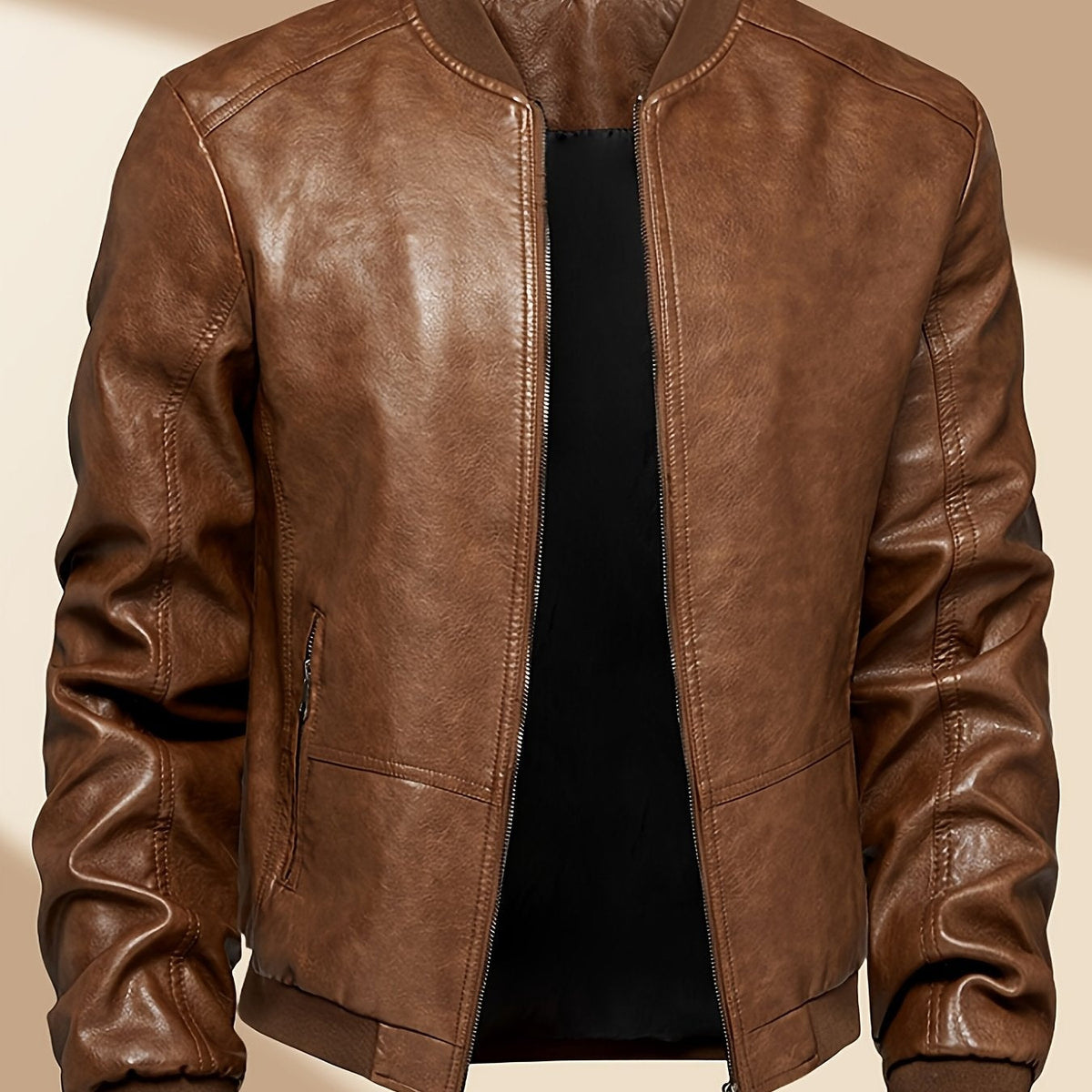Alberto | Cazadora Bomber de Cuero PU