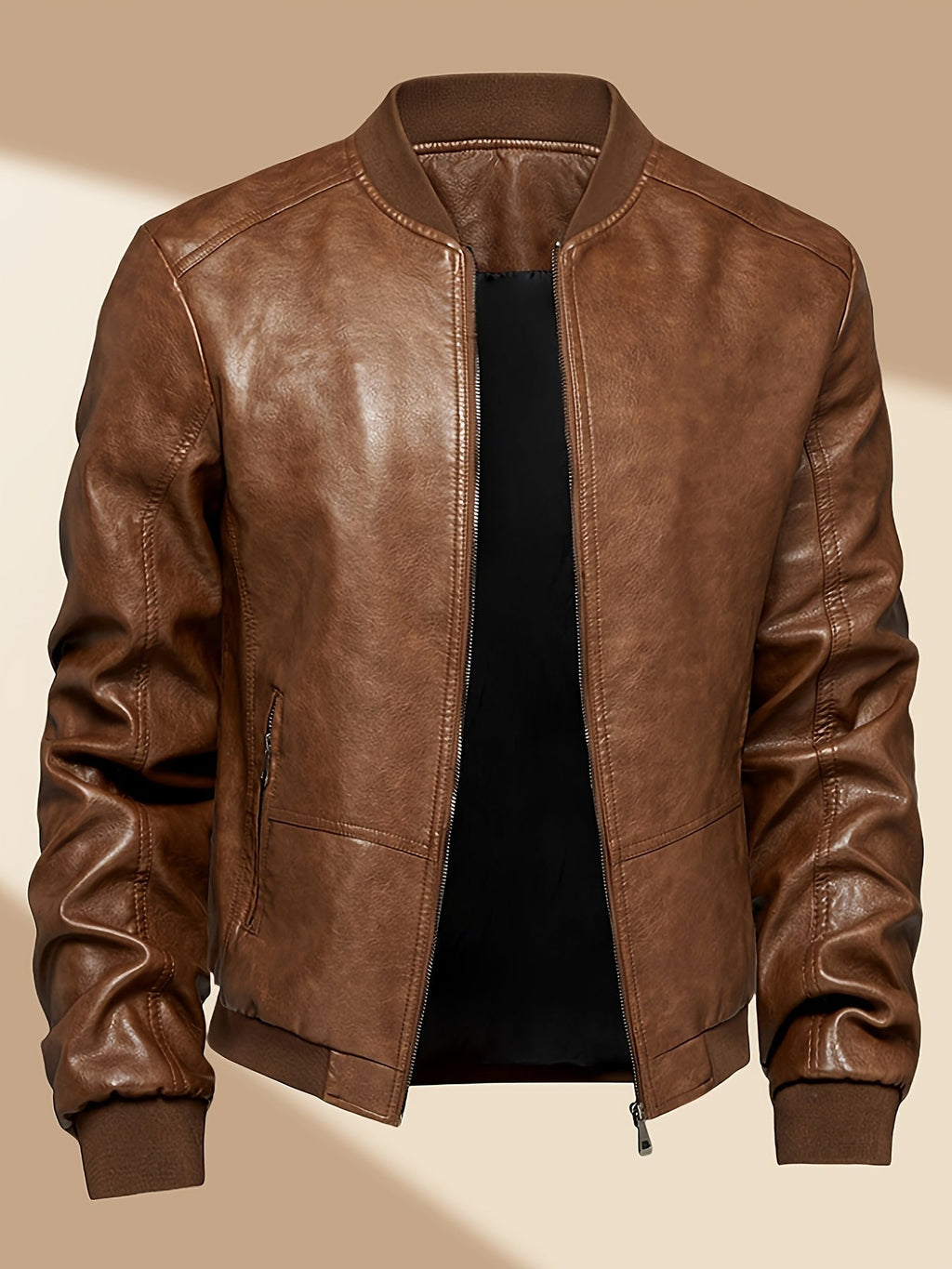Alberto | Cazadora Bomber de Cuero PU