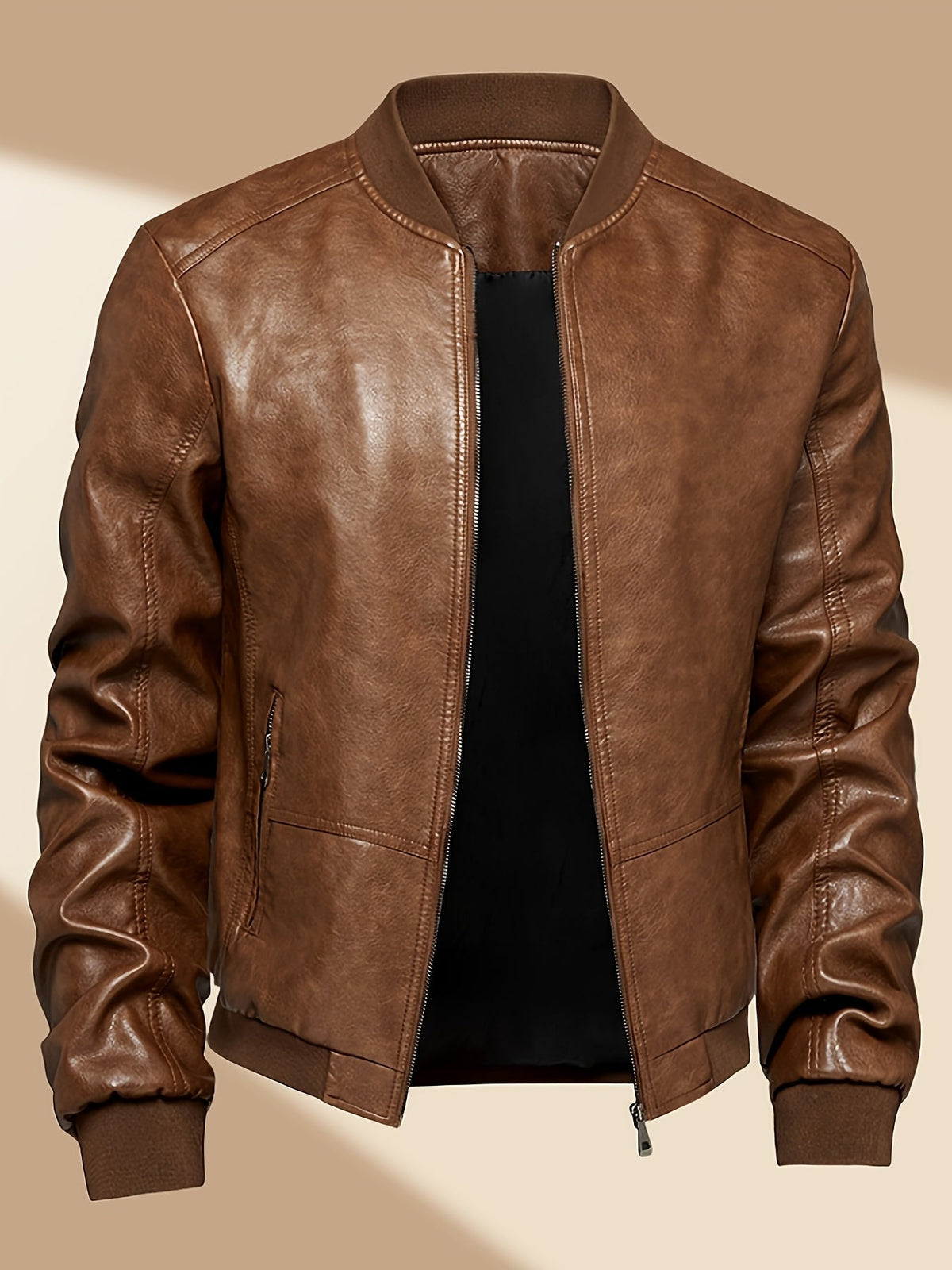 Alberto | Cazadora Bomber de Cuero PU