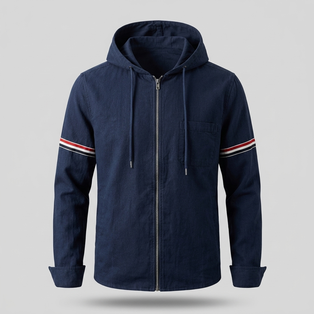 Bruno | Chaqueta de Lino con Capucha