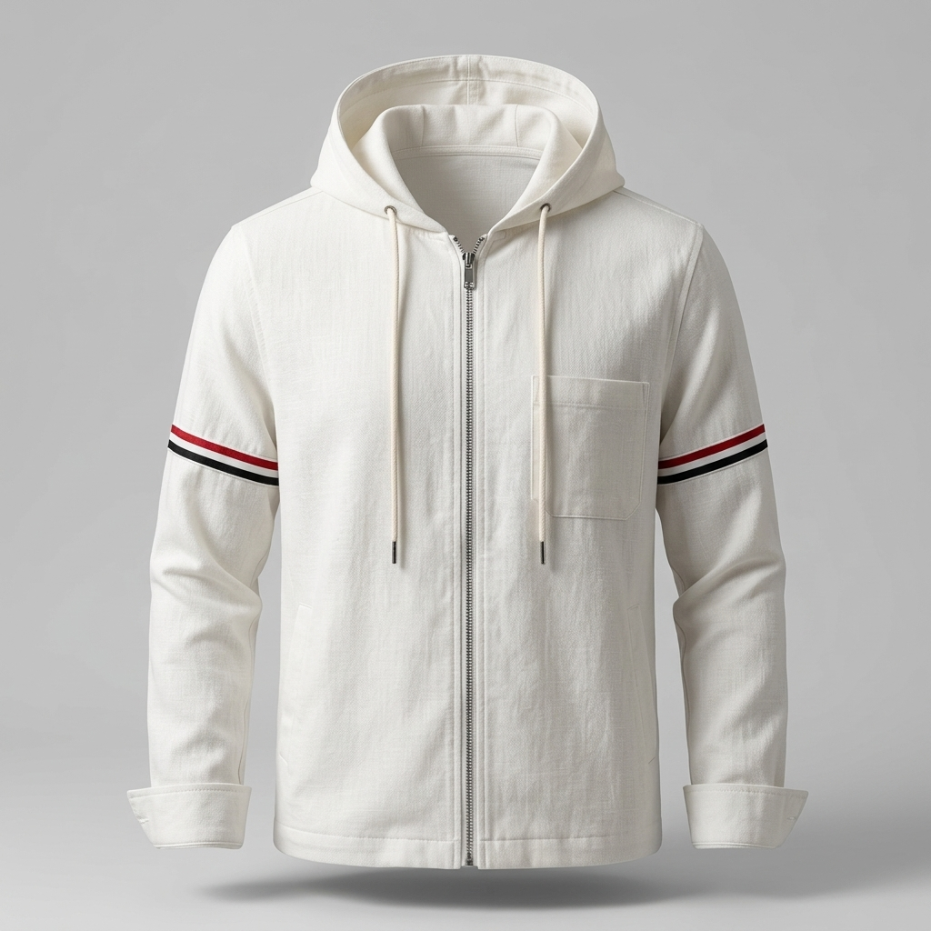 Bruno | Chaqueta de Lino con Capucha