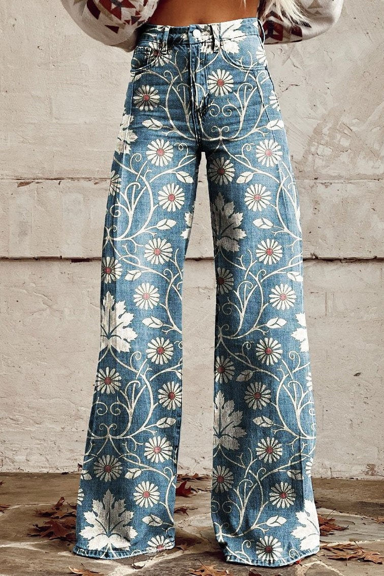 Ofelia | Pantalón Acampanado Floral